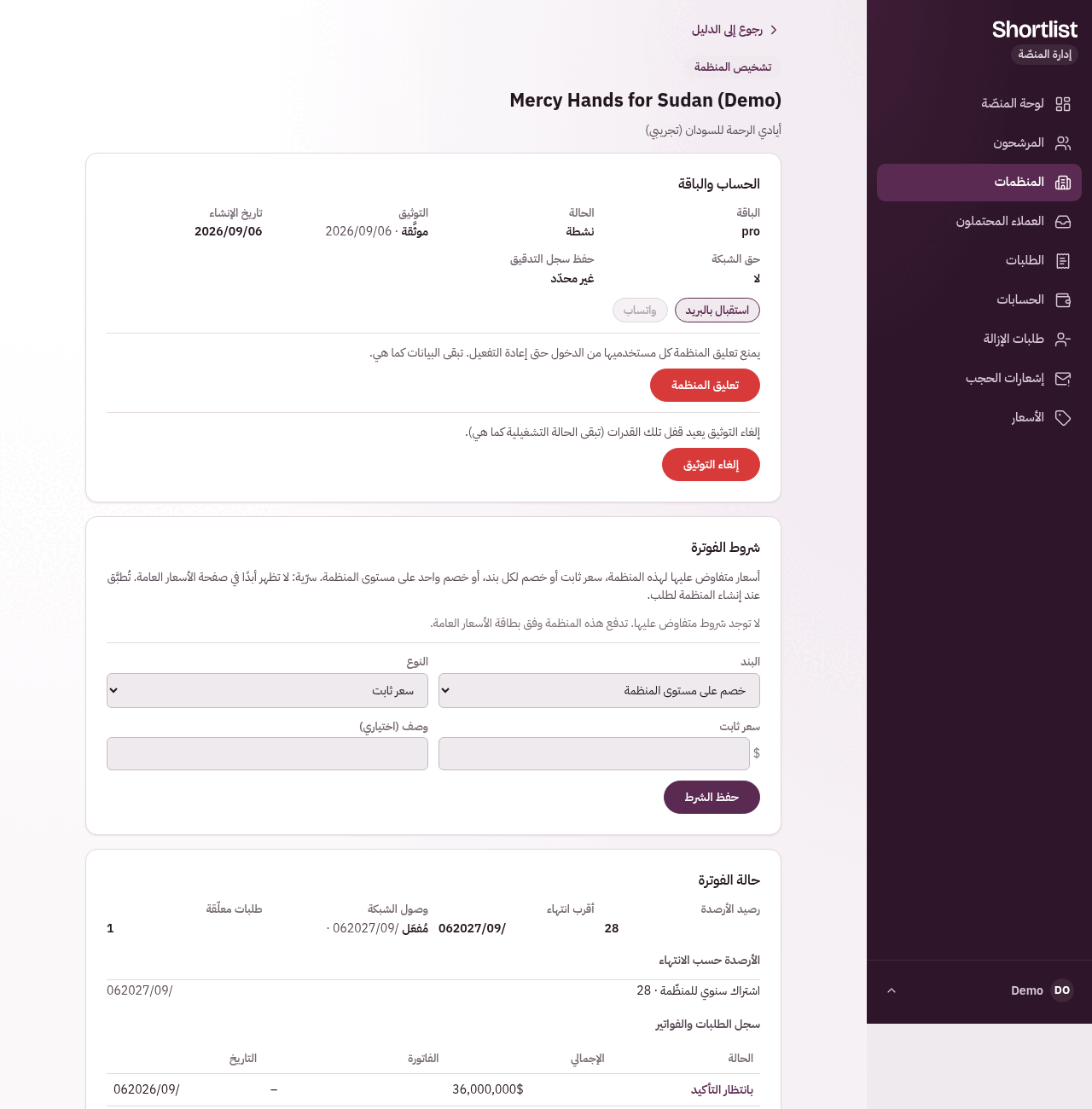 الطبقة ٢: تشخيصات المنظمة المحجوبة